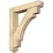 Ekena Millwork Merced Arts and Crafts Rough Sawn Bracket w/ Offset Brace, Douglas Fir, 6"W x 30"D x 34"H BKT0604X30X34MRC03RDF - alternate 1